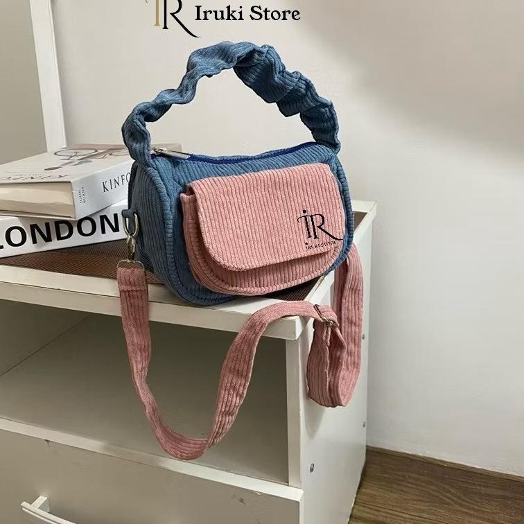 Tas Selempang Wanita Waiko / Tas Wanita Corduroy / Tas Selempang Mini Corduroy