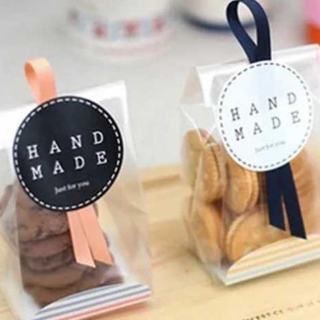 50Pcs Plastik Packaging Cookies Kue Clear Doff / Kemasan Cookies