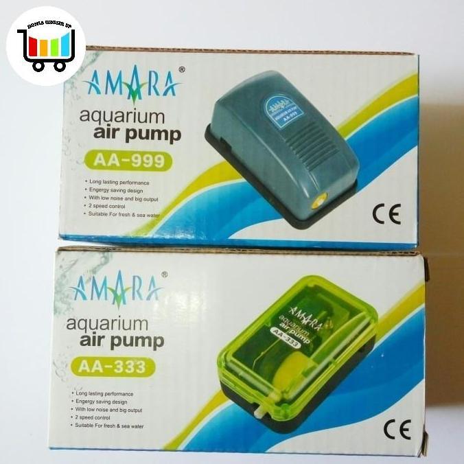 Yujitaro- Amara Aerator 1 Output Air Pump Mesin Gelembung Aquarium Kolam Ikan