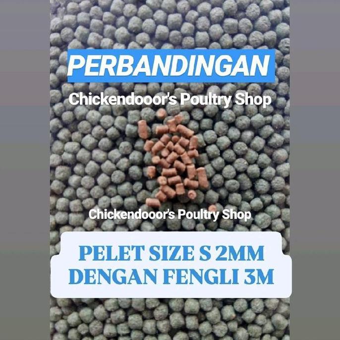 Yujitaro- Pakan Ikan Koi Feng Li 3 M Fengli 3M Sinking Feed Pelet Ikan Mas Koki 1Kg Pelet Lobster Ai