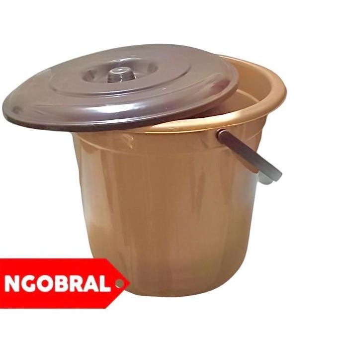 Ember Plastik BESAR Timba Plastik Air 6 Galon Diamater 35 cm TUTUP