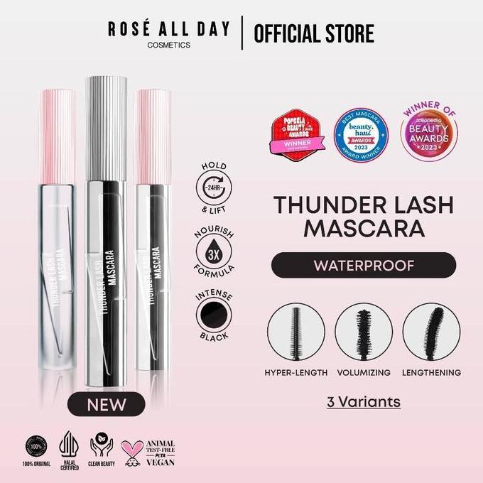 BIG SALE - ROSE ALL DAY All New Thunder Lash Mascara Original - Maskara