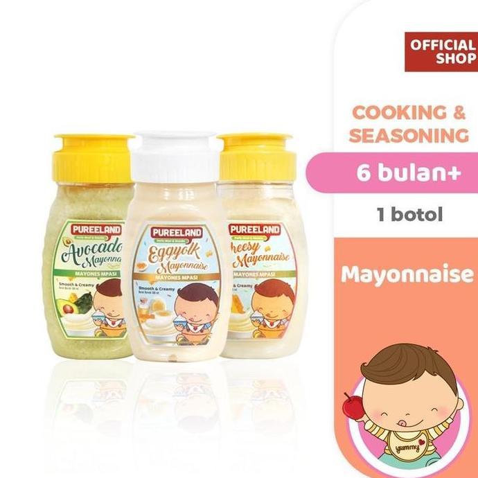 Master- Pureeland Cheesy Mayonnaise / Mayones Keju Mpasi / Bumbu Mpasi Avocado Dressing