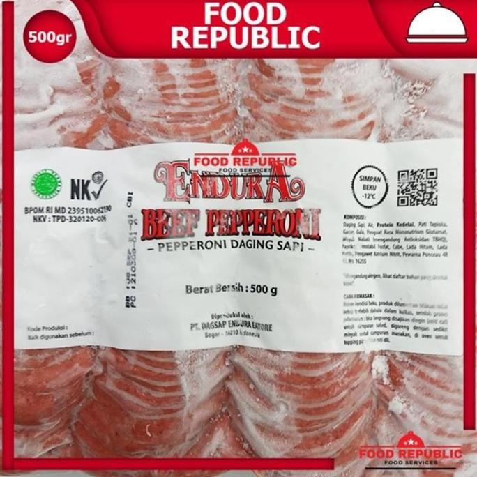 Beff- Pepperoni Beef / Daging Sapi Peperoni 500 Gr Halal Topping Pizza