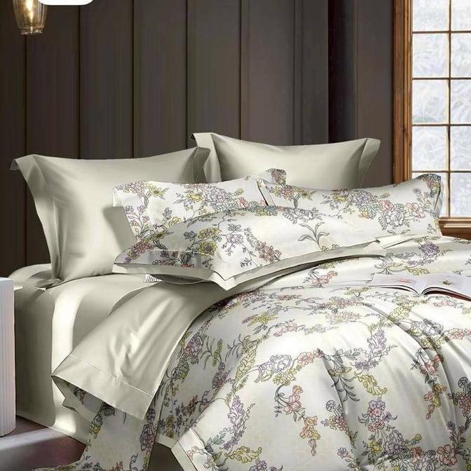 Bedcover + Sprei kingkoil tencel / sprei kingkoil sutra / DE-9 ht