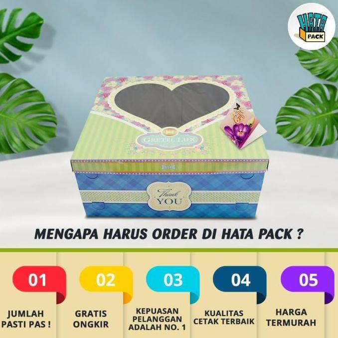Dus Kue Tart / Dus Box Kue Hansel / Gretel Lux Ukuran 40 x 40 x 15 cm