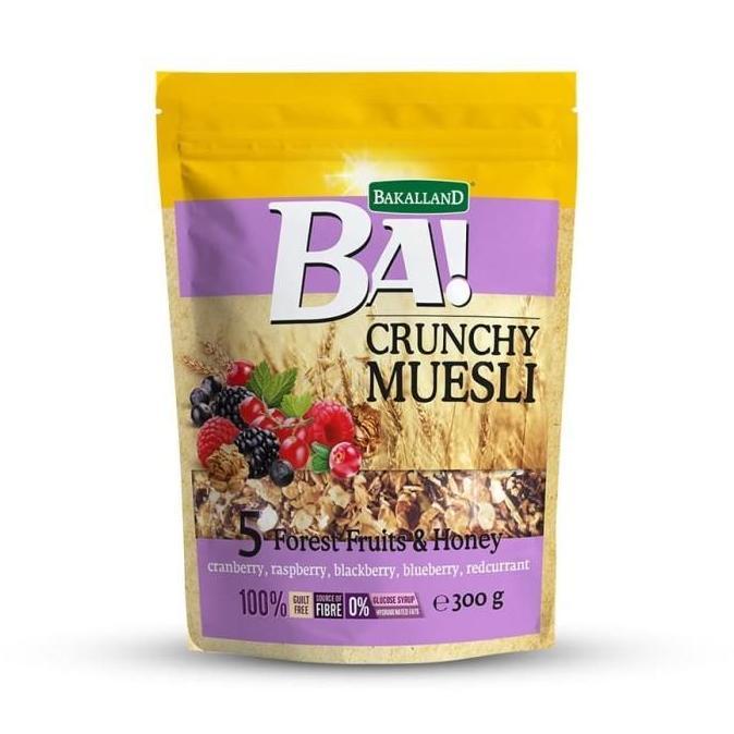 Bakalland Ba Crunchy Muesli 5 Forest Fruits Honey 300 gr