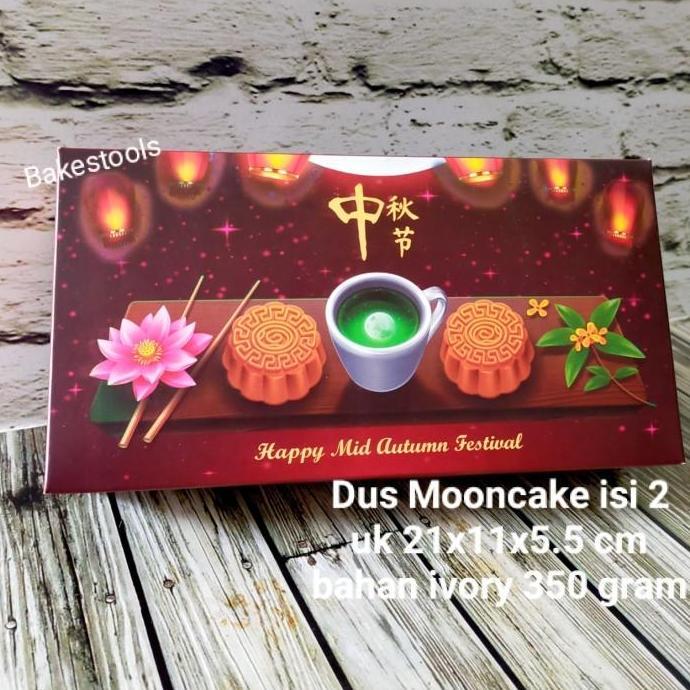 Dus Mooncake/Box Mooncake/Kotak Mooncake Untuk 2 Mooncake