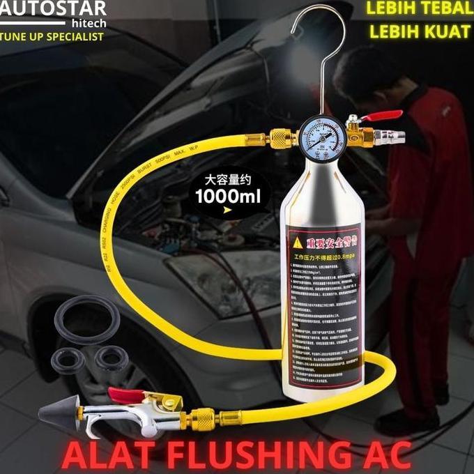 Hot Promo, Alat Flushing Ac System Pembersih Pipa Freon Mobil Rumah Tool Kit Set Evap Kondensor Komp