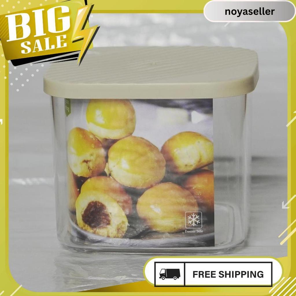 Toples Kue  Kerupuk Lebaran Plastik /Toples Serbaguna/Toples Clarissa / Frenjoy 1 Liter Meledak