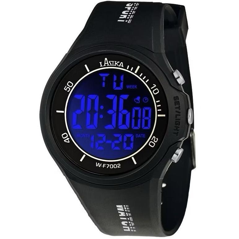 terbaru (h&s cod)jam tangan pria lasika 5002 digital anti air ori strap rubber/karet(best seller)