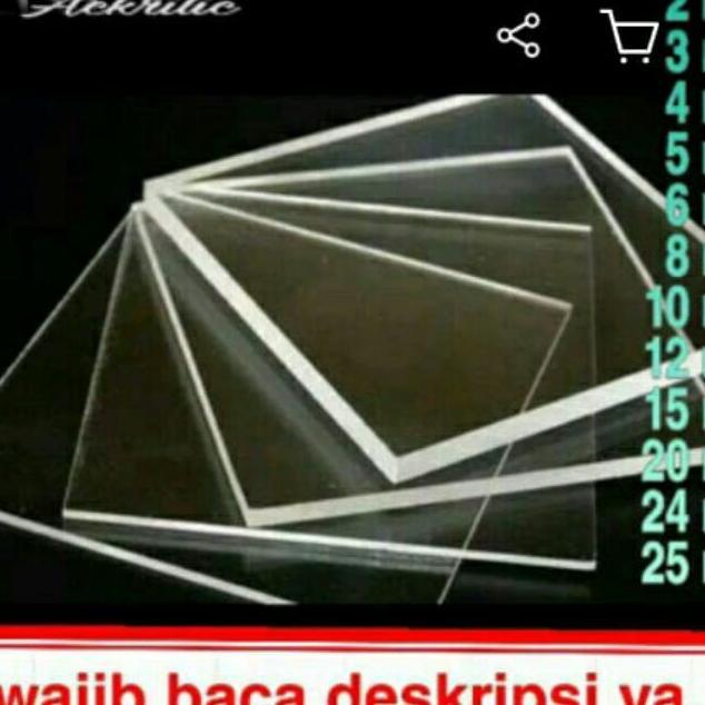 Akrilik Acrylic 15Mm/Akrilik Marga Cipta/Acrylic Bening/Kaca Plastik