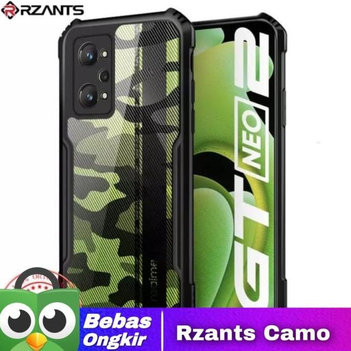 Realme GT Neo2 / Neo 2 Frost Rzant Camo Armor Cover Clear Hard Case