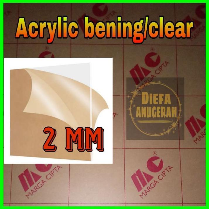 Akrilik Bening Ukuran 40Cm Tebal 2Mm 40X100