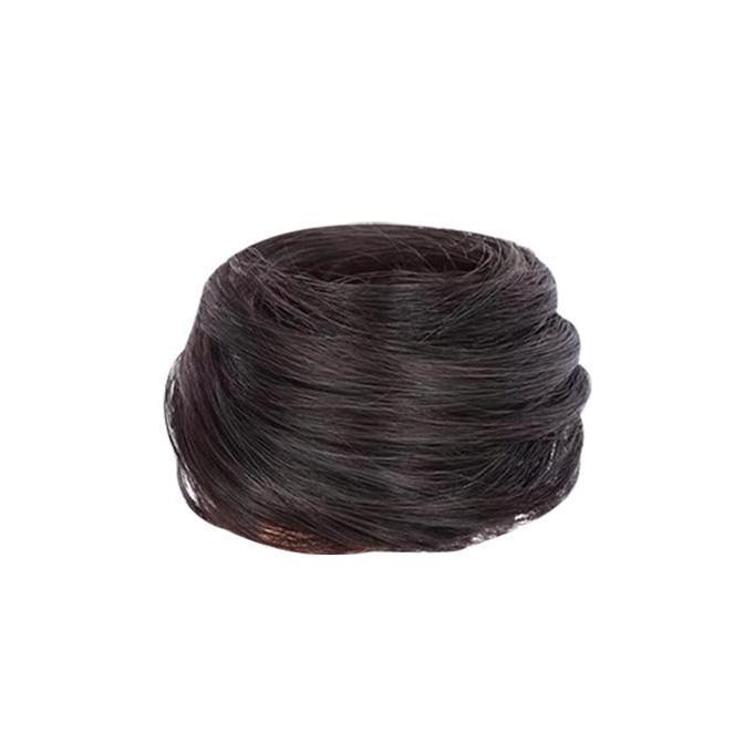 Byxt- Ikat Rambut Wig Rambut Sanggul Bulat Rambut Palsu Cepol Palsu Bervolume Sanggul Bulat Serut