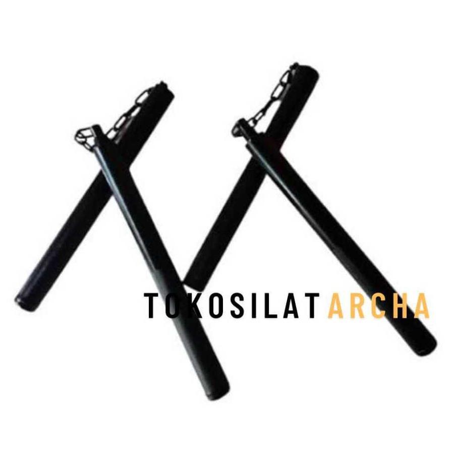 Double Stick Bushido Stell XL Black / Double Stick Nunchaku Besi Black Steel Bushido