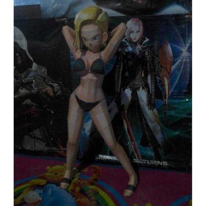 DIY Papercraft Pola figure Papercraft DBZ - (ECCHI) (DIY=Kertas)
