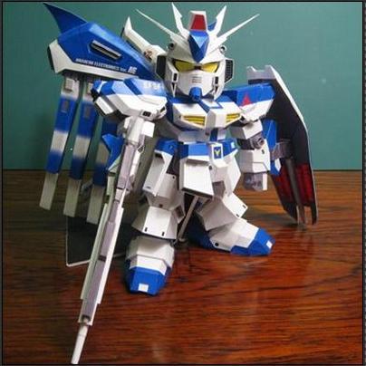 DIY Papercraft SD RX-93 Hi-V 32cm Kertas Jasmine (DIY=Kertas)