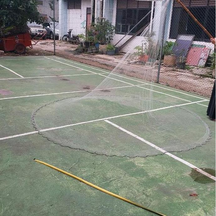 Mantap- Jala Ikan, Jala Lempar 3 Meter Bahan Senar Siap Pakai, Jala Udang,  Jala Sungai, Jala Kali
