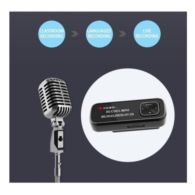 MP3 Player 32GB - IC Recorder - FM - OTG - Sports Clamp Philips SA1102