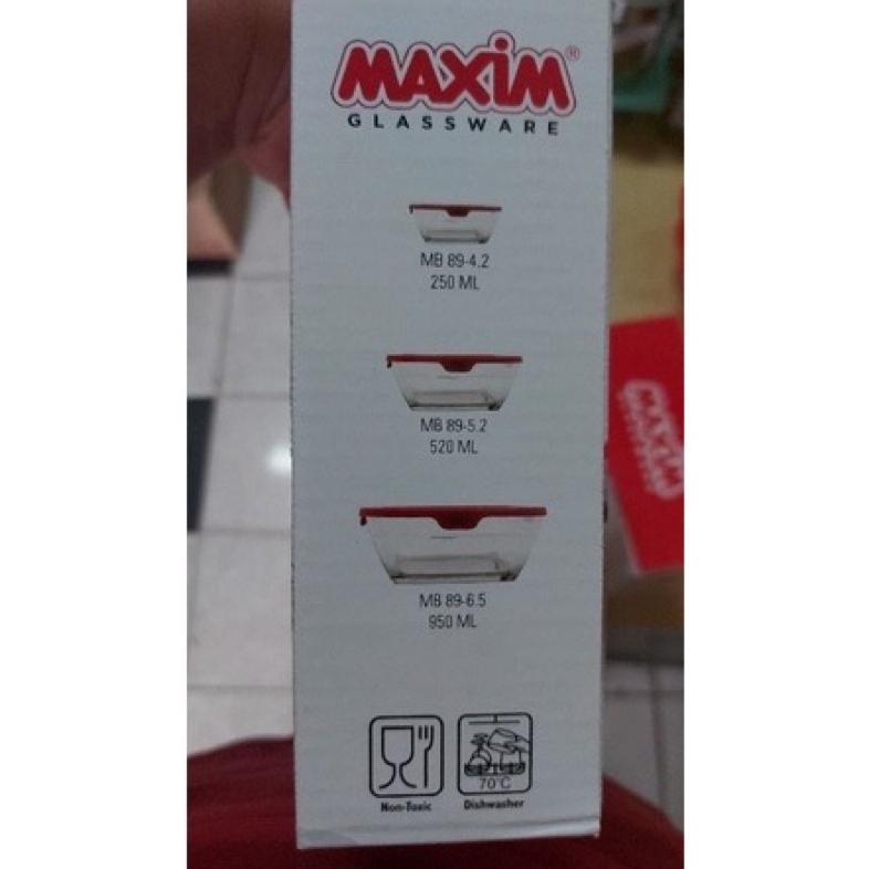 Maxim Bowl/Square | Mangkok Persegi | Mangkok Set Hadiah Stok Baru