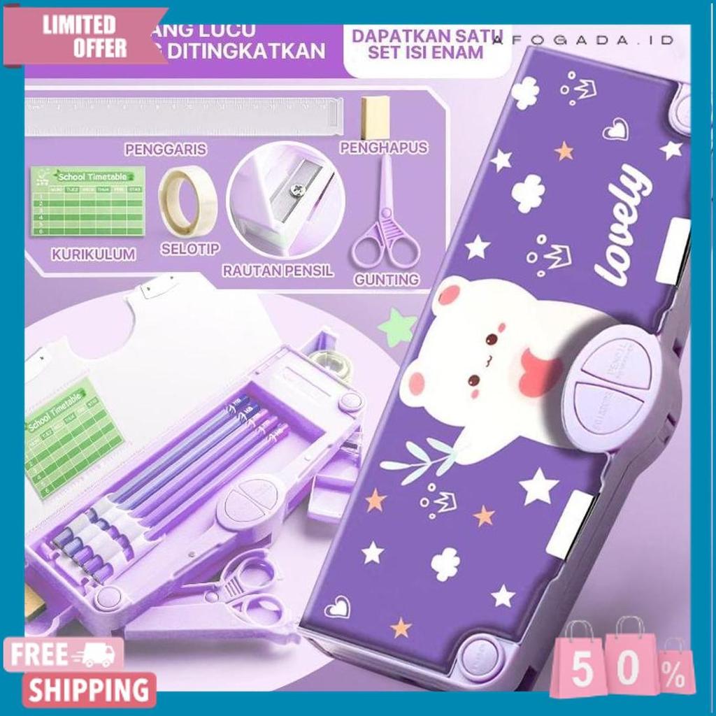 Promo [Ready] Aimilo Kotak Pensil Anak Perempuan Tempat Pensil Anak Perempuan Kotak Pensil Multifung