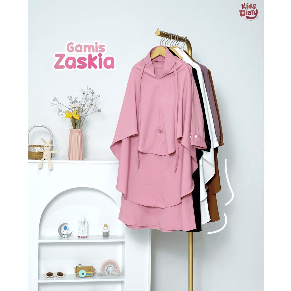 Paket Hemat Kids Diary Plus - Zaskia Gamis Anak Perempuan Muslim Polos Anak Perempuan Syar'I Set Hij