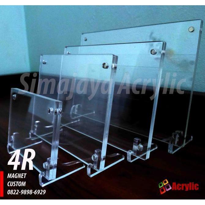 Licht- Frame Akrilik/Frame Magnet/ Frame Bingkai Akrilik 4R 2Mm