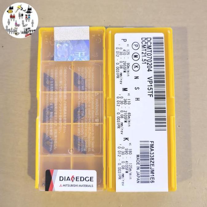 PINA DCMT 070204 VP15TF INSERT BUBUT DCMT 07 MATA BUBUT DCMT 070204 INSERT DCMT 070204