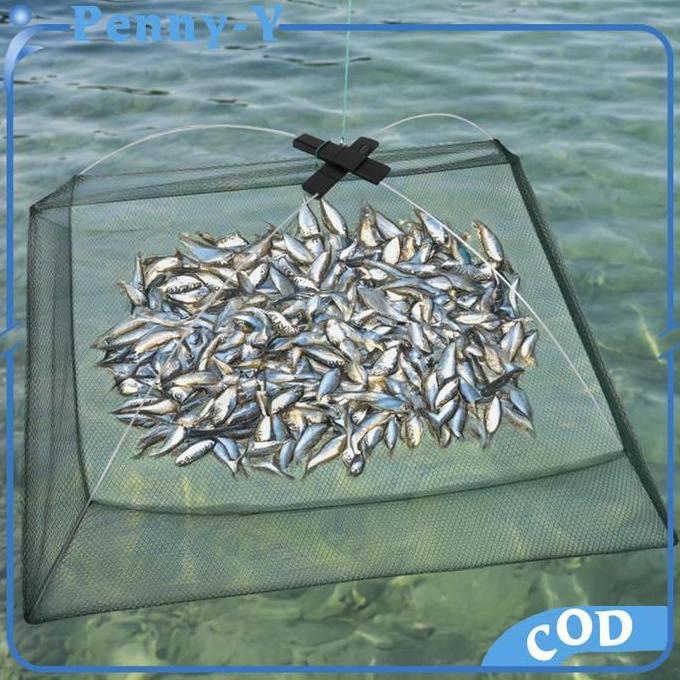 SAND 80cm Jaring Pancing Lipat Bahan Nilon 80cm Jebakan / Perangkap Udang Perangkap Ikan Bubu Payung