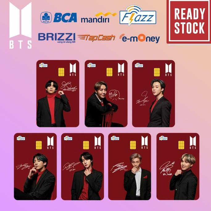 Sfp- Emoney, Flazz Bca Gen 2 , Brizzi, Tapcash Custom Nama Bts Army Edition