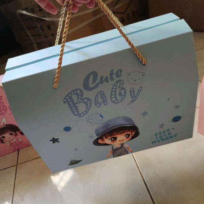 Sfp- 5Pcs Large Box Souvenir Ultah Anak Box Baby Box Souvenir Snack Anak Box Ulang Tahun Box Hari An