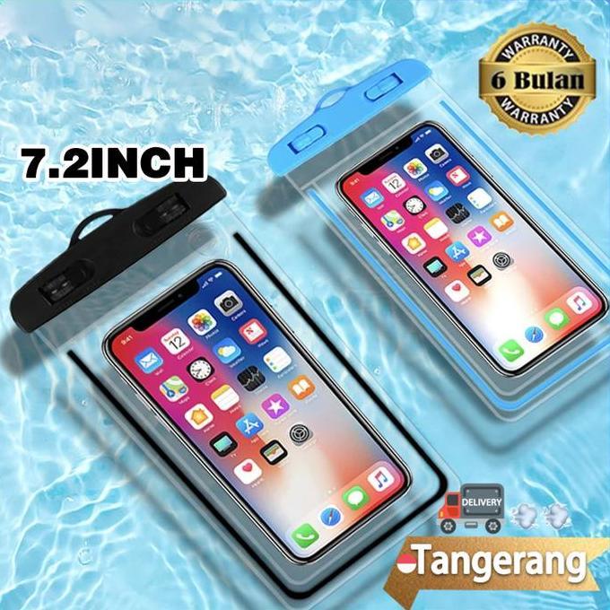 MENDA Waterproof Bag Hp Kantong Hp Anti Air Waterproof Case Handphone Tas Plastik Holder Motor