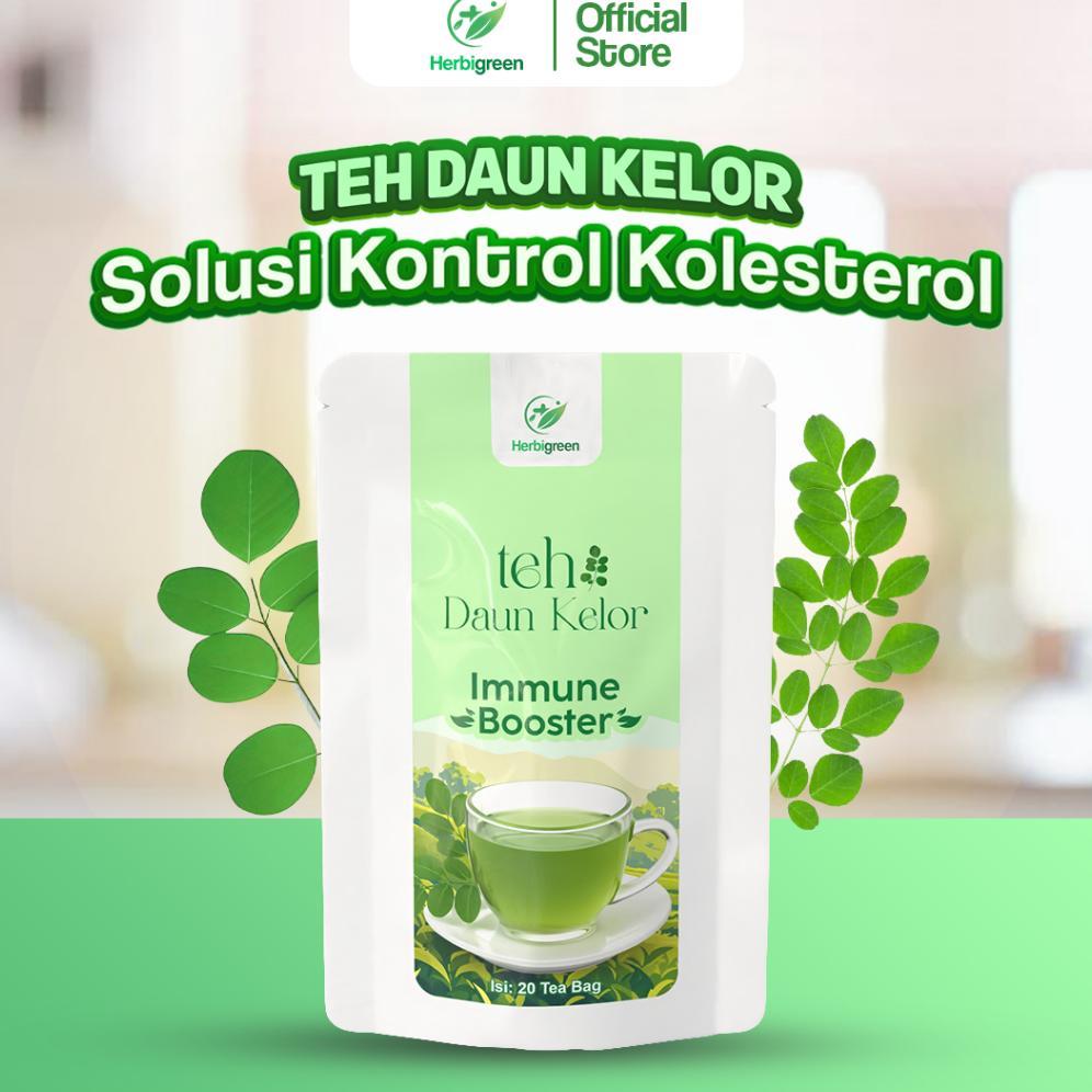 (Terbaru) Herbigreen teh daun kelor, teh kelor, teh kelor herbal, teh daun kelor asli, teh kelor org