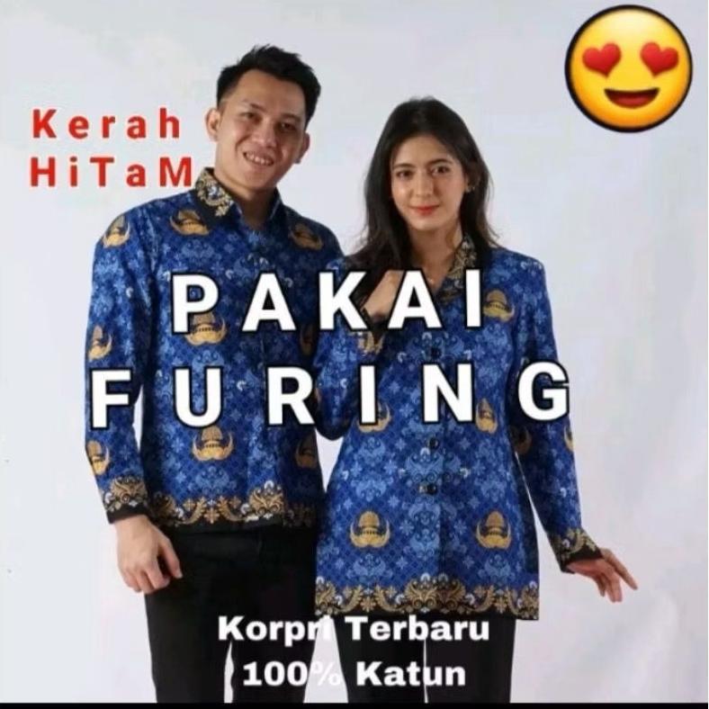 Tahan Lama Seragam Batik Korpri Wanita Dan Pria(Korpri Terbaru)