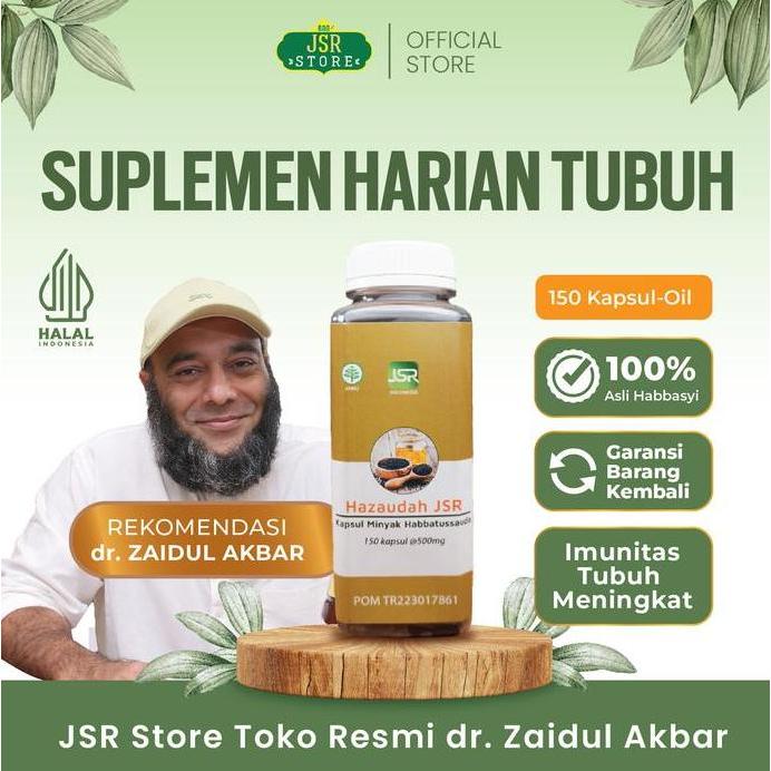 Haarvitamine- Habbatussauda Oil Jsr Rekomendasi Dr Zaidul Akbar - 150 Kapsul
