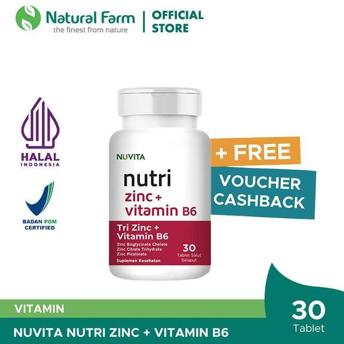 Haarvitamine- Nuvita Tri Zinc + Vitamin B6 [30]