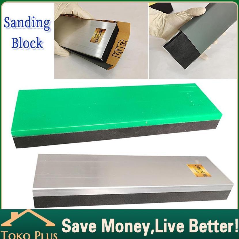 Sanding Block Pengamplasan Cat Mobil Aluminum Alat Pengamplasan Dempul Cat Mobil Papan Gosok Amplas 