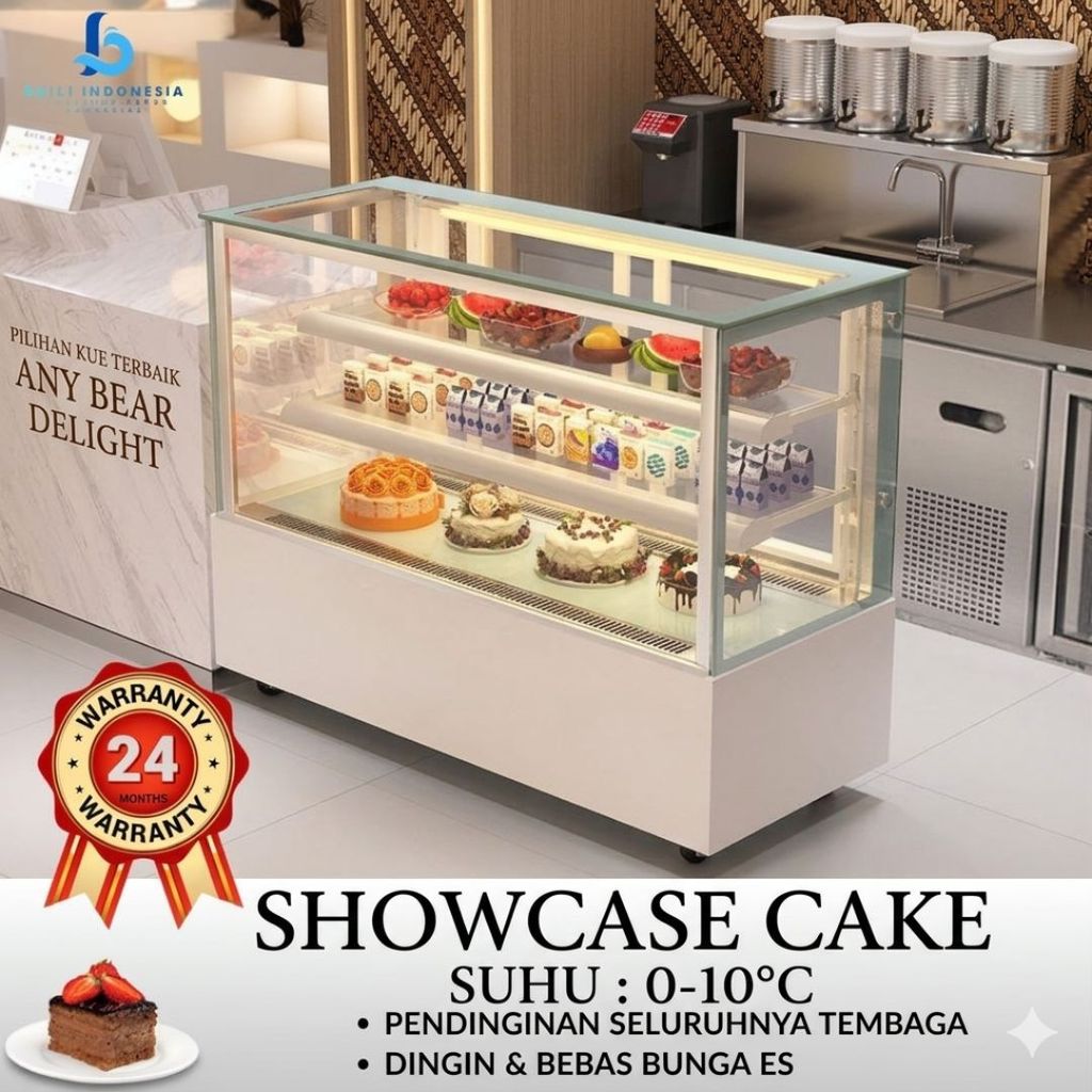 BAILI SOWCASE CAKE COUNTER DISPLAY ETALASE PENDINGIN KUE KOMERSIAL GARANSI 24 BULAN