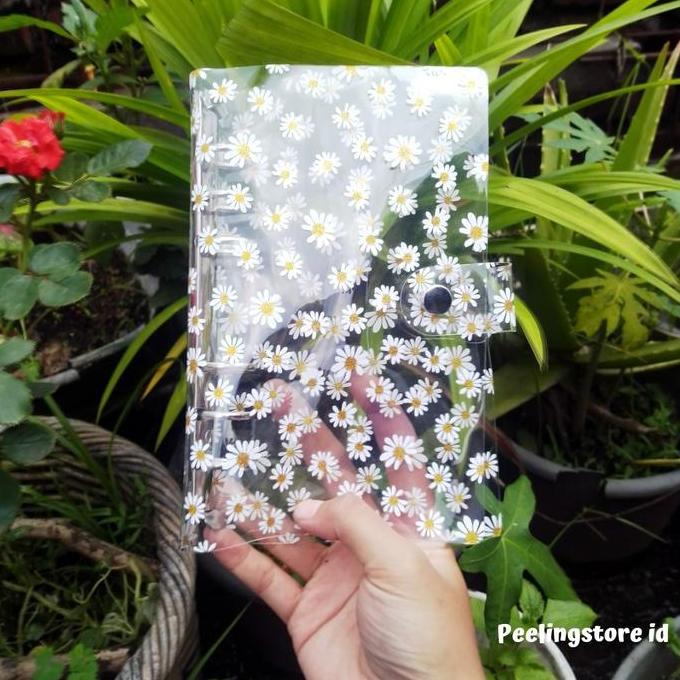 Packen- Binder Transparan Daisy A6 6Ring Paket Budgeting Paket Hemat Binder A6 Foto Paper