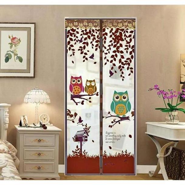 Flmy- Tirai Magnet Anti Nyamuk |Tirai Pintu Karakter Ukuran 90X210Cm Tirai Pintu Jendela Tirai Kelam