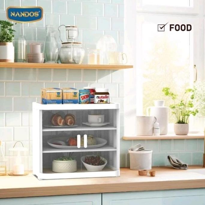 NAIBA - FOOD CABINET BISTRO (NANDOS) RAK PLASTIK SERBAGUNA TEMPAT PENYIMPANAN MULTIFUNGSI