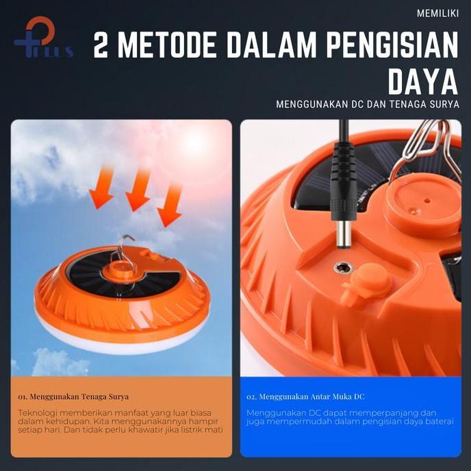 Grosir Lampu Luar Ruangan Bertenaga Surya /Lampu Emergency Tahan Lama Led 2 Model Tenaga Surya + Cas