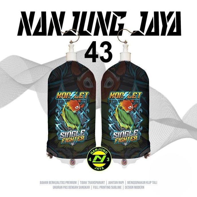 KERODONG FULL PRINTING SANGKAR LOVEBIRD - LOVEBIRD KONSLET