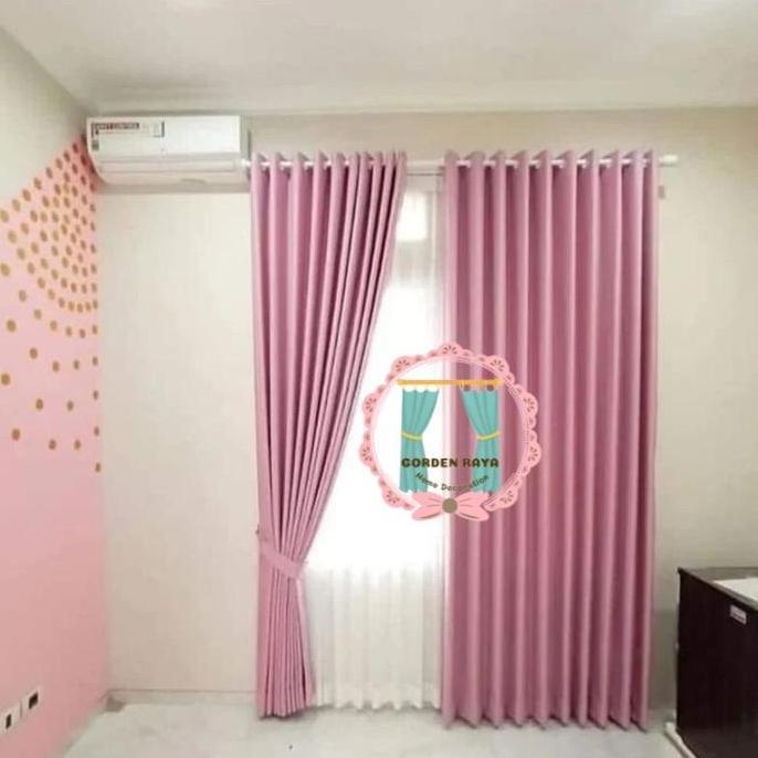 Flmy- Gorden Blackout Import Serat Shafron Tebal Tali