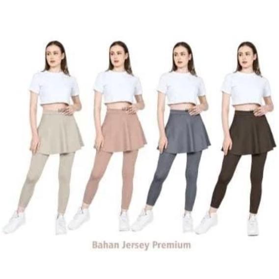 promo celana rok lari senam bersepeda renang zumba sport olah raga wanita bahan spandex halus celana