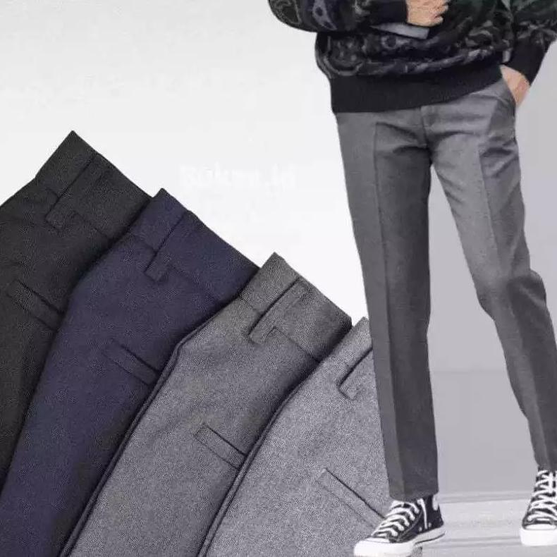 SUPER DEAL CELANA PANJANG KANTOR FORMAL PRIA SLIMFIT BAHAN DASAR KAIN/CELANA KERJA PRIA COD KEKINIAN