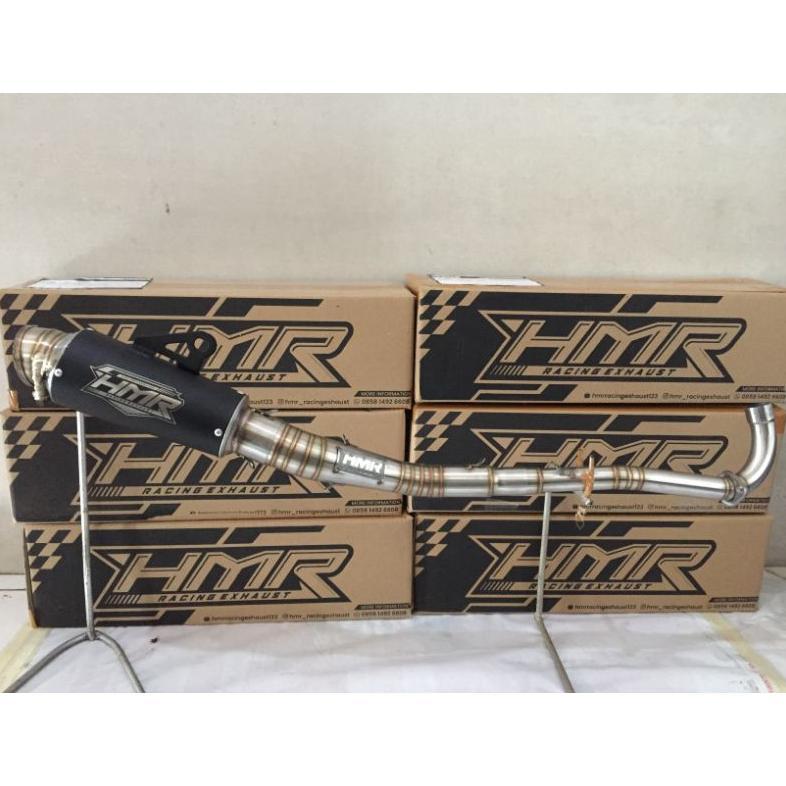 knalpot Supra 125, kharisma, Revo abs model coating by HMR RACING EXHAUST