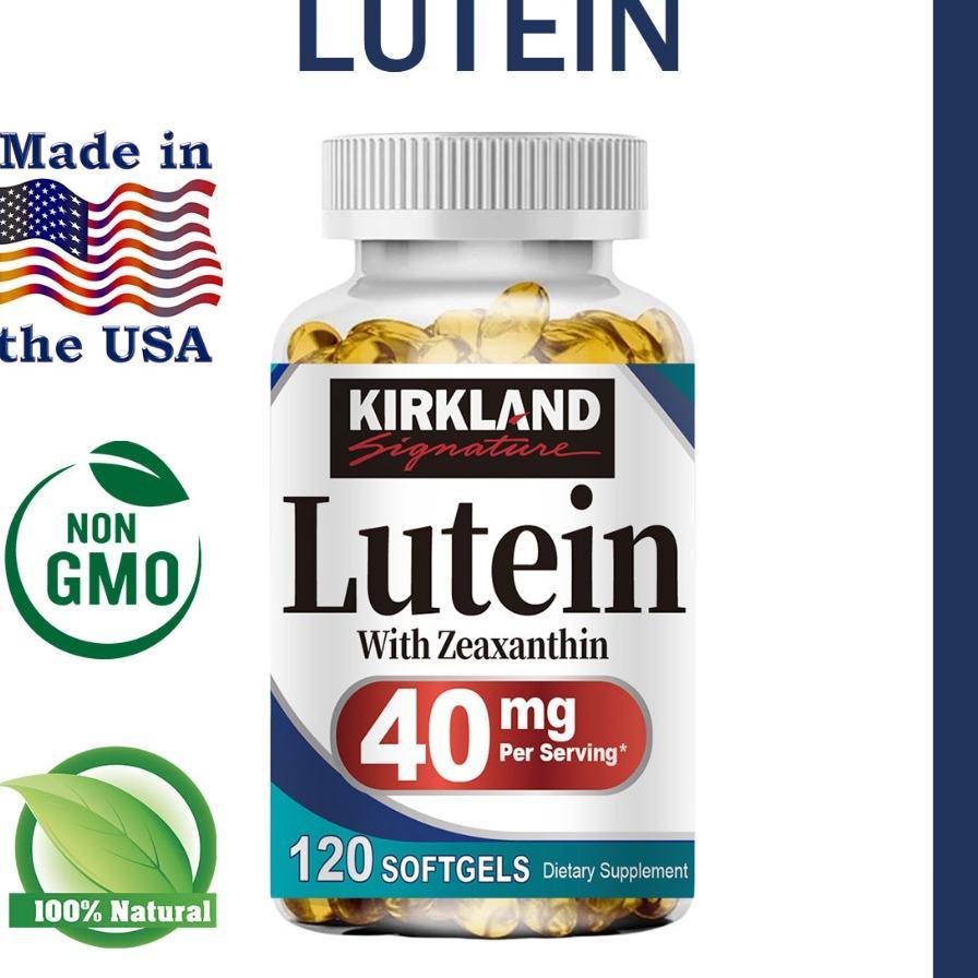 Suplemen Kesehatan Mata Kapsul Lutein & Zeaxanthin Suplemen Mata Untuk Perlindungan Dari Cahaya Biru
