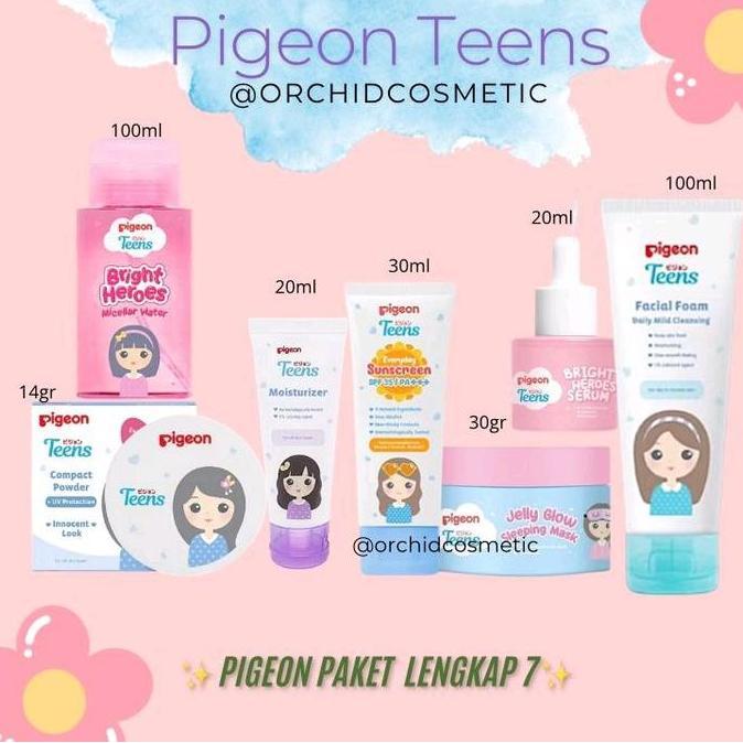 PIGEON PAKET SKINCARE REMAJA/SKINCARE PENCERAH REMAJA